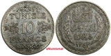 Tunisia Silver 1353 (1935) 10 Francs Paris Mint KM# 262 (18 964)