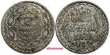 Tunisia  Silver 1358 (1939) 5 Francs Paris Mint 1 YEAR TYPE aUNC KM# 264 (970)