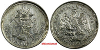 MEXICO Silver 1888 Go S 25 Centavos Guanajuato Mint-304,000 aUnc KM#406.5 (068)