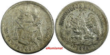 MEXICO Silver 1884 ZS S 25 Centavos Zacatecas Mint SCARCE KM#406.9 (107)