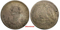 MEXICO Silver 1876 ZS A 25 Centavos Zacatecas Mint SCARCE KM#406.9 (112)