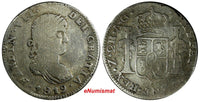 MEXICO War Of Independence ZACATECAS Ferdinand VII 1819 AG 2 Reales KM# 93.4 (8)