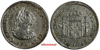 Mexico SPANISH COLONY Charles IV Silver 1790 Mo FM 1/2 Real XF KM# 70 (19 173)