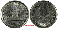 ARGENTINA Nickel 1960 Peso 150th Ann. of Removal of Spanish Viceroy KM# 58 (97)
