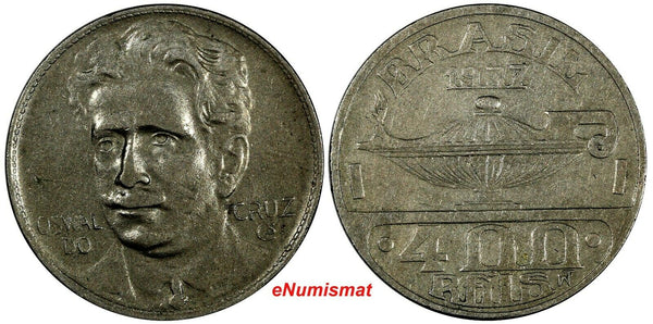 Brazil Oswaldo Cruz Copper-Nickel 1937 400 Reis KM# 539 (19 200)
