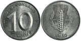 Germany-Democratic Republic Aluminum 1950 A 10 Pfennig XF KM# 3 (19 214)