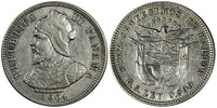 Panama Balboa Silver 1904 10 Centesimos 1 Year Type aUNC KM# 3 (19 318)