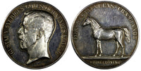 SWEDEN Silver Medal GUSTAV V 1918 Reward for Horse Breeding (43mm) C/S Edge (65)