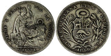 Peru Silver 1899 JF 1/5 Sol "LIBERTAD" KM# 205.2 (19 397)