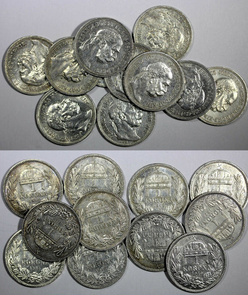 Hungary Franz Joseph I  Silver 1915 KB 1 Korona KM# 492 RANDOM PICK (1 COIN)