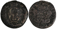 Russia Siberia Catherine II Copper 1767 Polushka Early Date  SCARCE C# 1(19 525)