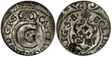 Riga CARL X of Sweden Silver 1658 Solidus,Schilling SCARCE KM# 50 (19 561)