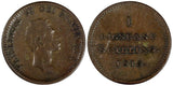 DENMARK Frederik VI Copper 1813 1 Rigsbankskilling KM# 680 (19 580)
