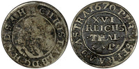 Germany States SCHLESWIG-HOLSTEIN-GOTTORP  Silver 1670 1/16 Thaler KM# 113 (34)