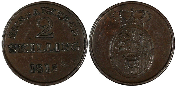 Denmark Christian IX Bronze 1902/802 VBP 2 Øre Overdate aUNC KM# 793.2 (19 639)