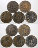 Norway BRONZE LOT OF 5 COINS 1876-1899 5 Ore KM# 349 (19 755)