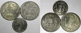 Latvia LOT OF 3 COINS 1922 50 Santimu,10 Santimu KM# 4 KM# 6 (19 757)