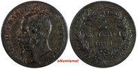 Italy Vittorio Emanuele II Copper 1861 N 2 Centesimi Naples KM# 2.2 (806)