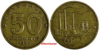 Germany - Democratic Republic (DDR) Aluminum-Bronze 1950 A 50 Pfennig KM# 4 (30)