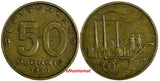 Germany - Democratic Republic (DDR) Aluminum-Bronze 1950 A 50 Pfennig KM# 4 (30)