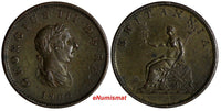 Great Britain George III Copper 1806 1/2 Penny 28.7 mm XF  KM# 662 (19 838)