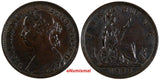Great Britain Victoria Bronze 1882 H  Farthing Heaton Mint ch.XF KM# 753 (847)
