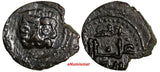 SICILY Italian states William II (1166-1189) AE 1 Follaro Lion Biaggi-1232 (41)