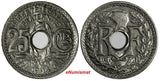 France Nickel 1914 25 Centimes "MES" 1st Year Type KM# 867 (19 948)