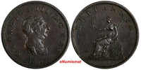 Great Britain George III Copper 1807 1/2 Penny SOHO Mint  XF KM# 662 (966)