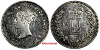 Great Britain Victoria Silver 1862 2 Pence Prooflike Mint-4,752 KM# 729 (19 986)