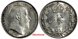 Great Britain Edward VII Silver 1907 6 Pence ch.XF Condition KM# 799 (19 999)