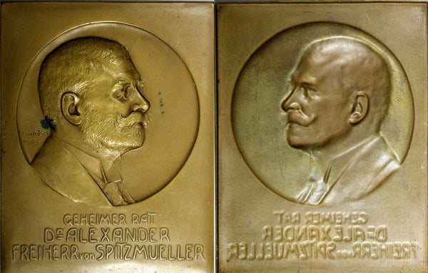 AUSTRIA Medal Plaque 1918 by H.Kautsch Alexander Spitzmüller Ministry of Finance