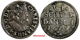 Denmark Christian IV Silver 1629 6 Skilling Dansk SCARCE KM# 110 (20 039)