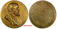 AUSTRIA  Bronze Medal 1885 by Stefan Schwartz Death Rudolph von Eitelberger (57)