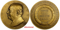 AUSTRIA Bronze Numismatic Medal 1928 by L.Hujer Wilhelm Kubitschek 60mm Wur-4793