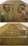 AUSTRIA Medal plaque 1904 by S.Schwartz.25th Technological Trade Museum 86x70 mm