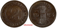 Germany - Weimar Republic 1923 J 2 Rentenpfennig Stuttgart aUNC KM# 31 (172)