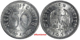 Germany - Third Reich Aluminum 1935 A 50 Reichspfennig UNC KM# 87 (181)