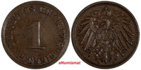 Germany - Empire Wilhelm II Copper 1904 A 1 Pfennig UNC KM# 10 (183)