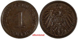 Germany - Empire Wilhelm II Copper 1904 A 1 Pfennig UNC KM# 10 (183)