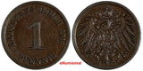 Germany - Empire Wilhelm II Copper 1916 J  1 Pfennig Hamburg Mint KM# 10 (193)
