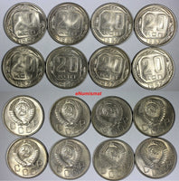 RUSSIA USSR Copper-Nickel 1957 20 Kopeks UNC/BU Y# 125 RANDOM PICK (1 Coin)