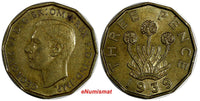 Great Britain George VI 1939 3 Pence KM# 849 (20 235)