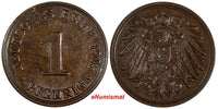 Germany - Empire Wilhelm II Copper 1905 A 1 Pfennig Berlin Mint UNC KM# 10 (250)