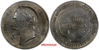 FRANCE Bronze 1867 Medal by Ponscarme Napoleon III Exposition Universelle Paris