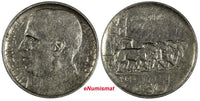 Italy Vittorio Emanuele III 1925 R 50 Centesimi Reeded Edge SCARCE KM#61.2 (346)