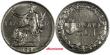 Italy Vittorio Emanuele III 1924 R 1 Lira 1st Year Type Choice XF KM# 62 ( 355)