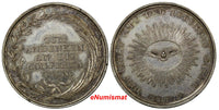 German Baptism Silver Medal,1863, DER GEIST IST-S DER LEBENDIG MACHT 25mm(9921)