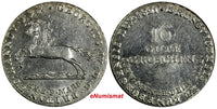 Germany HANNOVER George IV Silver 1821 16 Gute Groschen 30 mm aUNC KM# 127 (95)