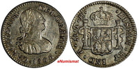 Mexico SPANISH COLONY Charles IV Silver 1806 Mo TH 1/2 Real XF Condition KM# 72